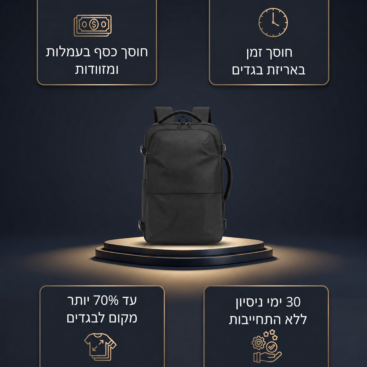 ™VacPack - התיק שיחסוך לכם מאות שקלים כל טיסה